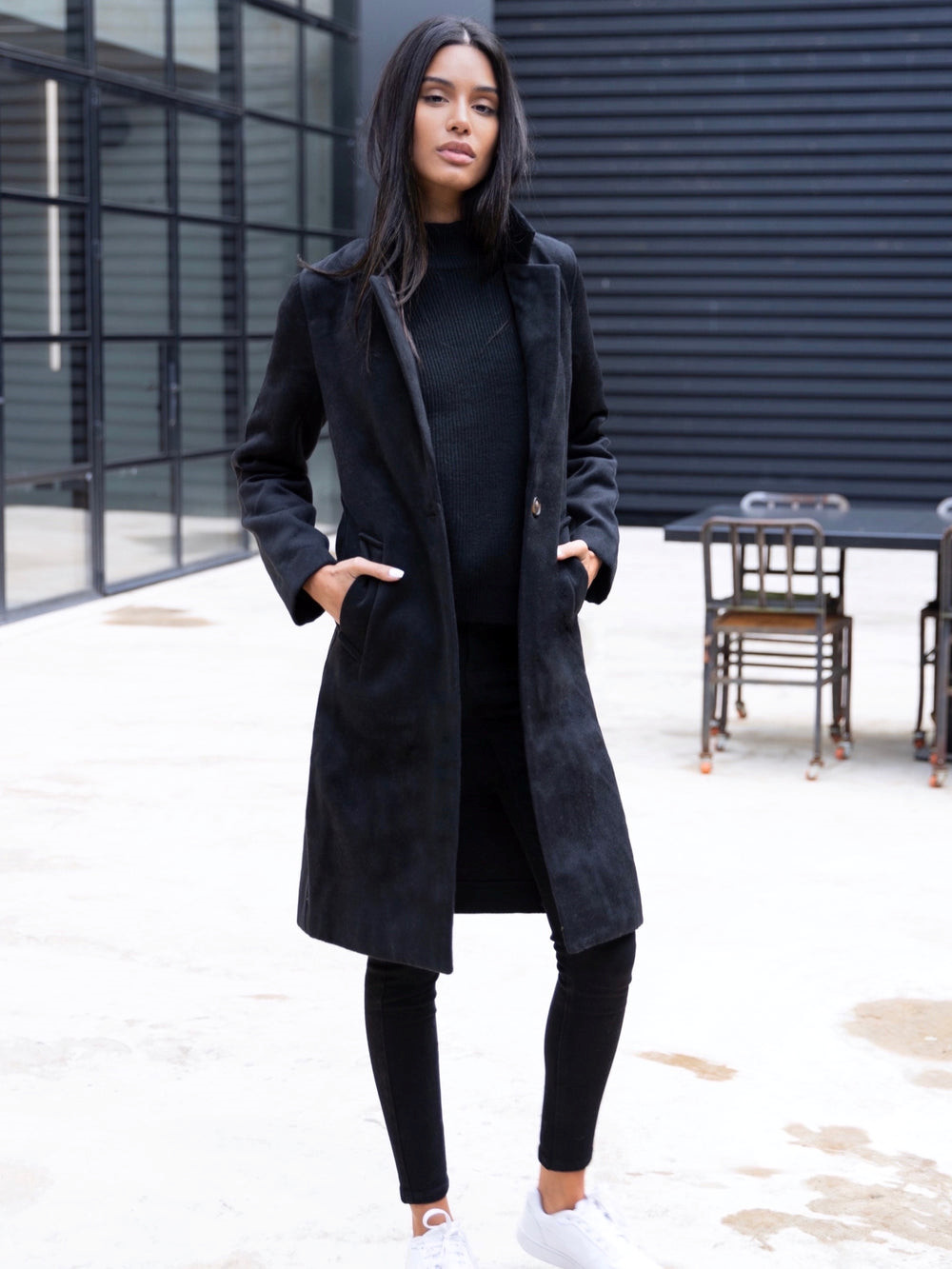 Blakely Mabel Tailored Longline Coat Negras | JIUKAP429