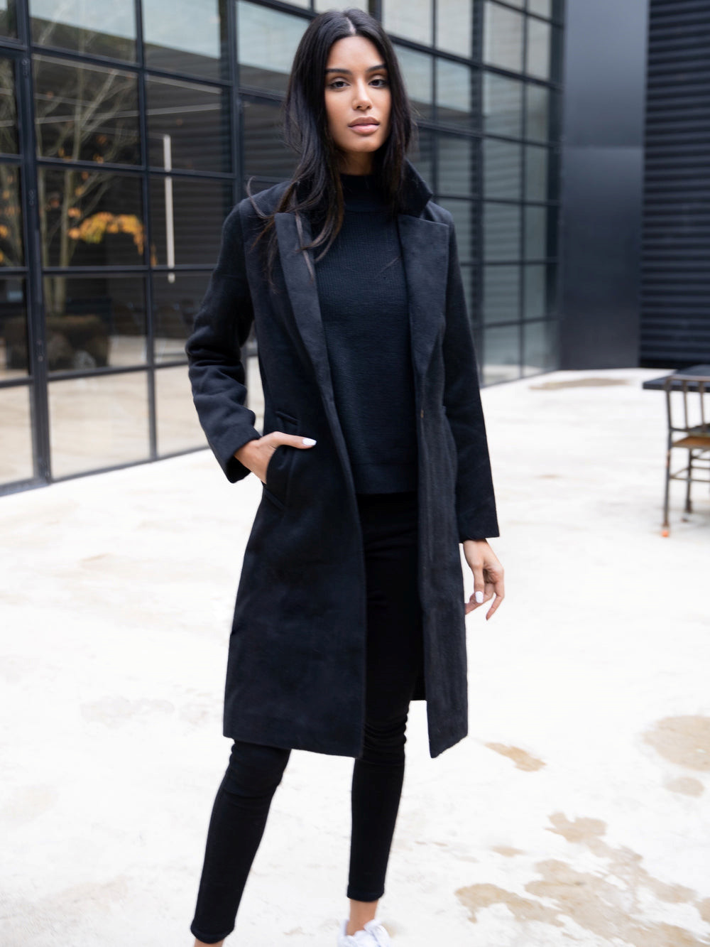 Blakely Mabel Tailored Longline Coat Negras | JIUKAP429