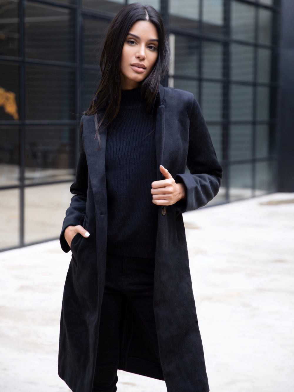 Blakely Mabel Tailored Longline Coat Negras | JIUKAP429