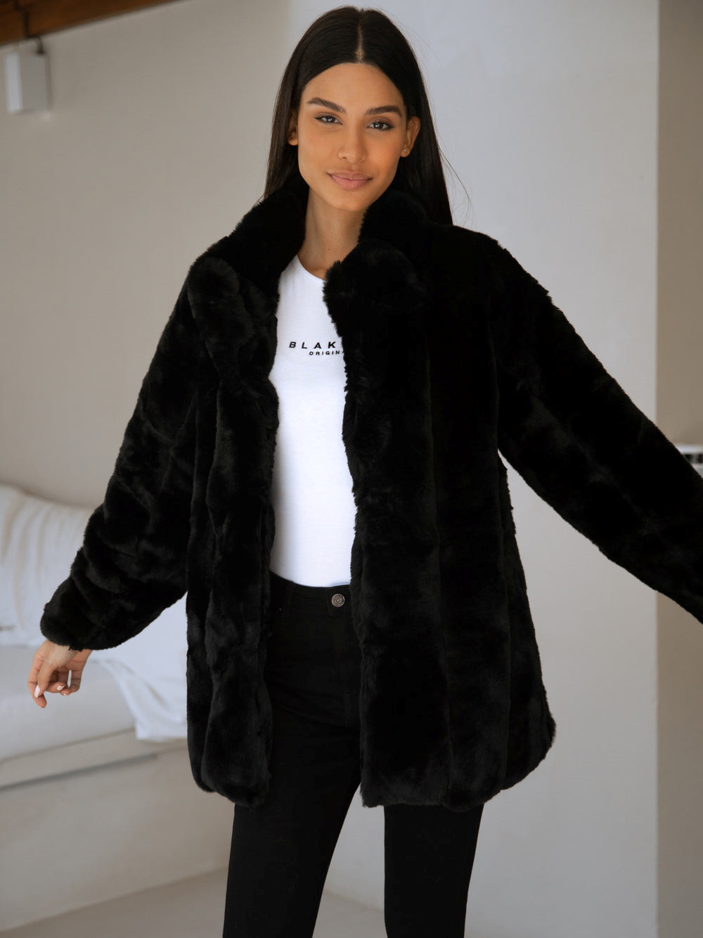 Blakely Marlowe Coat Negras | ZBWNVX842