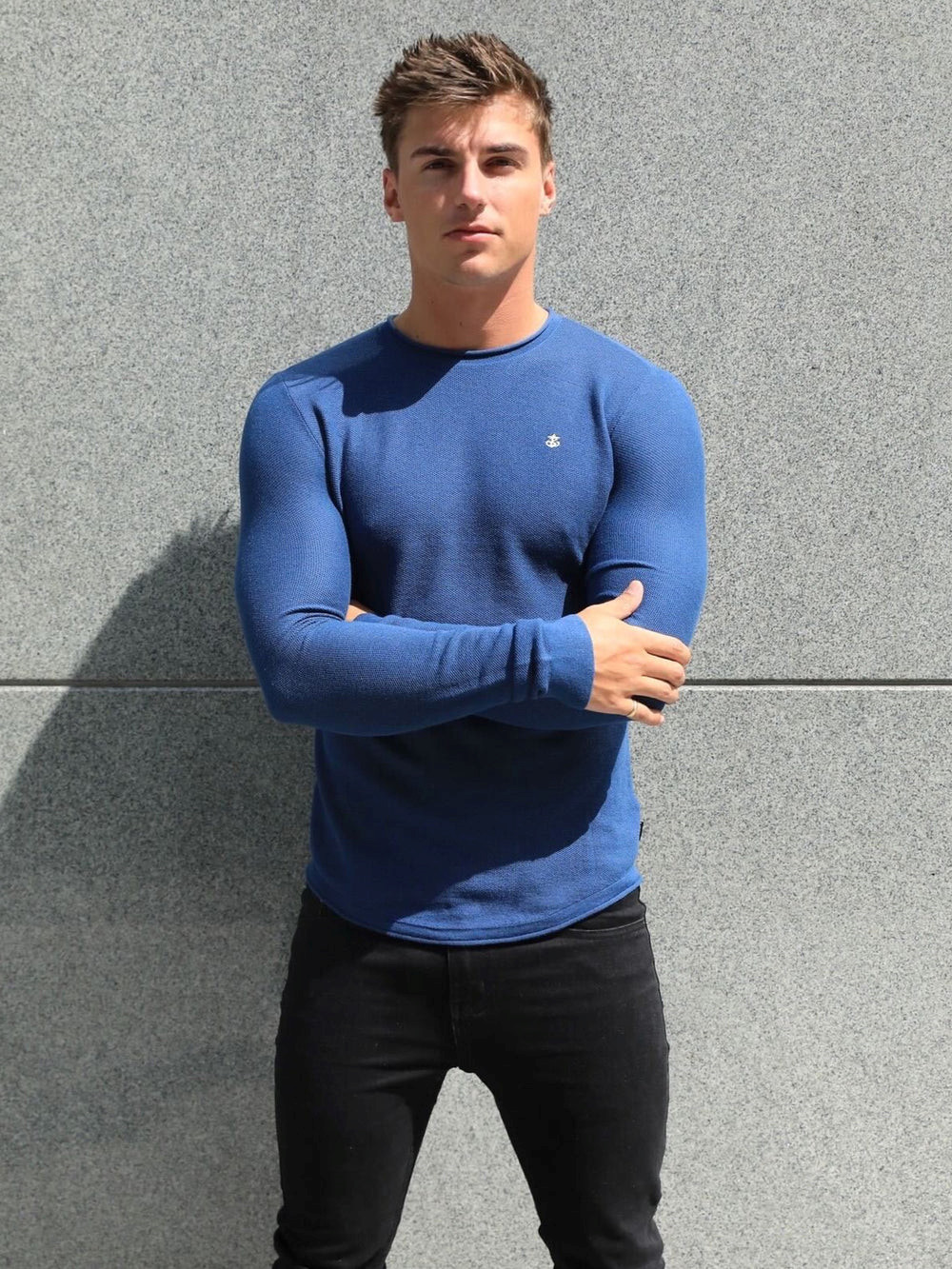 Blakely Mason Knit Jumper Azules | CFEUWI190