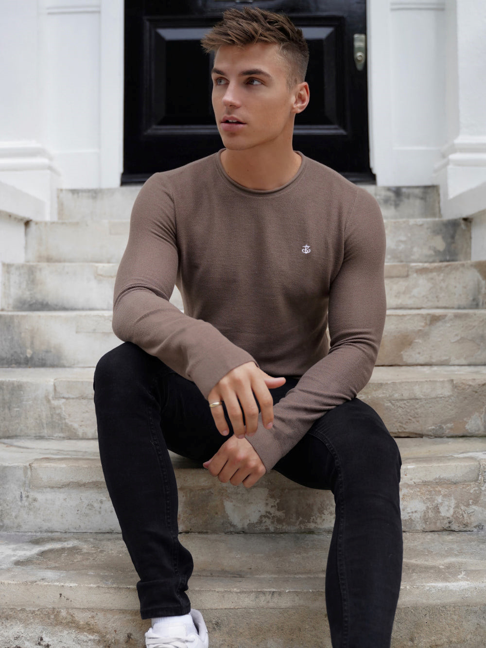 Blakely Mason Knit Jumper Marrones | OCIZMT928