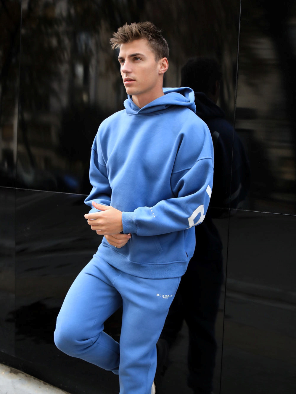 Blakely Members Idris Oversized Hoodie Azules | LVQSPZ387