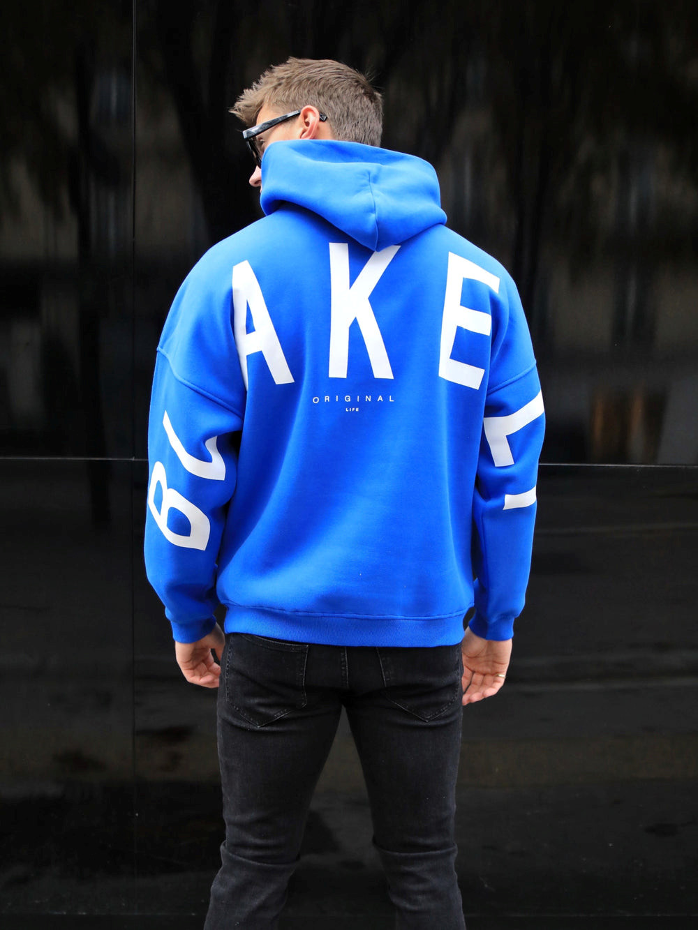 Blakely Members Idris Oversized Hoodie Azules | EIHGBM541
