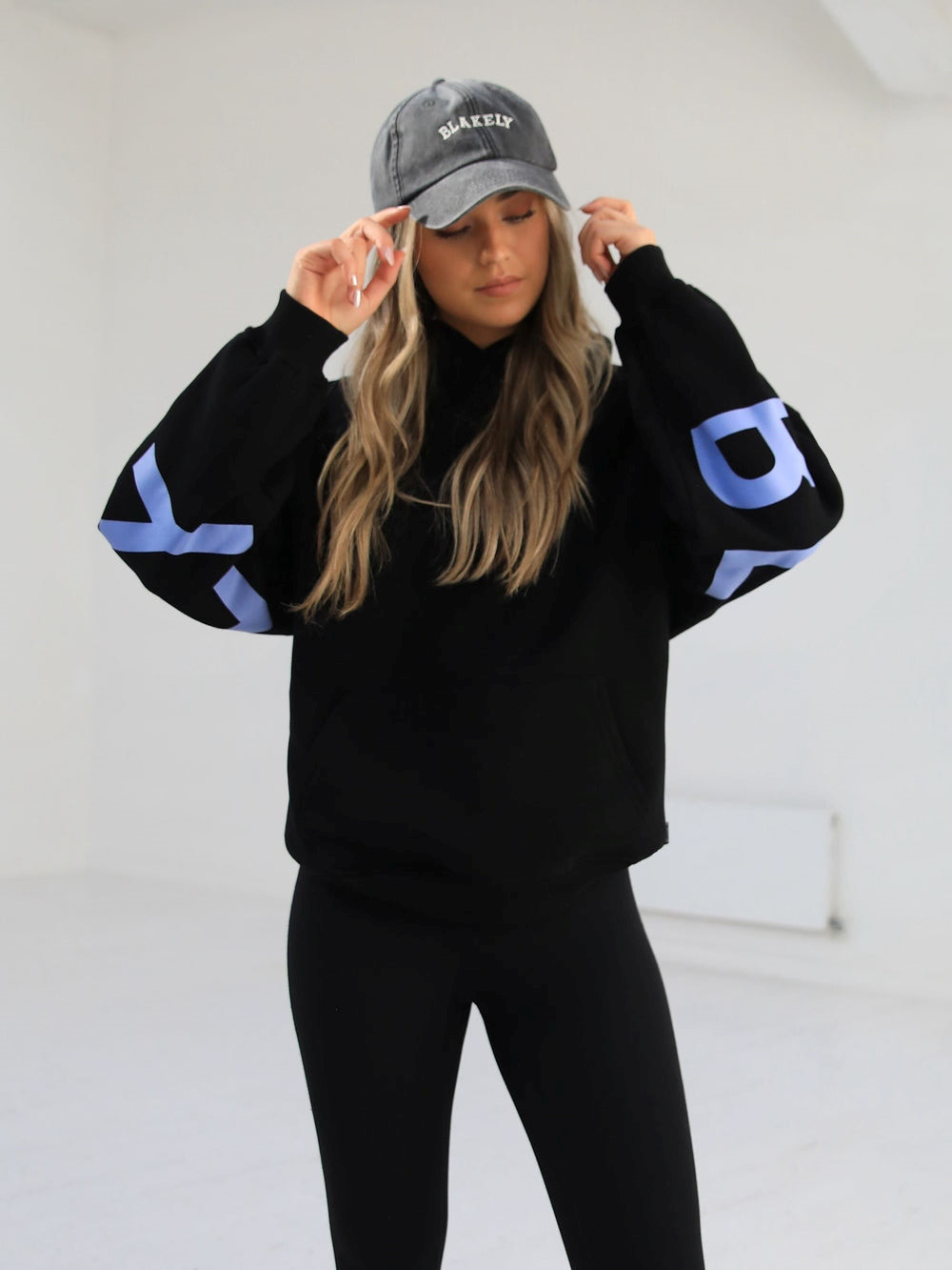 Blakely Members Isabel Oversized Hoodie Negras Azules | TMWFNL053