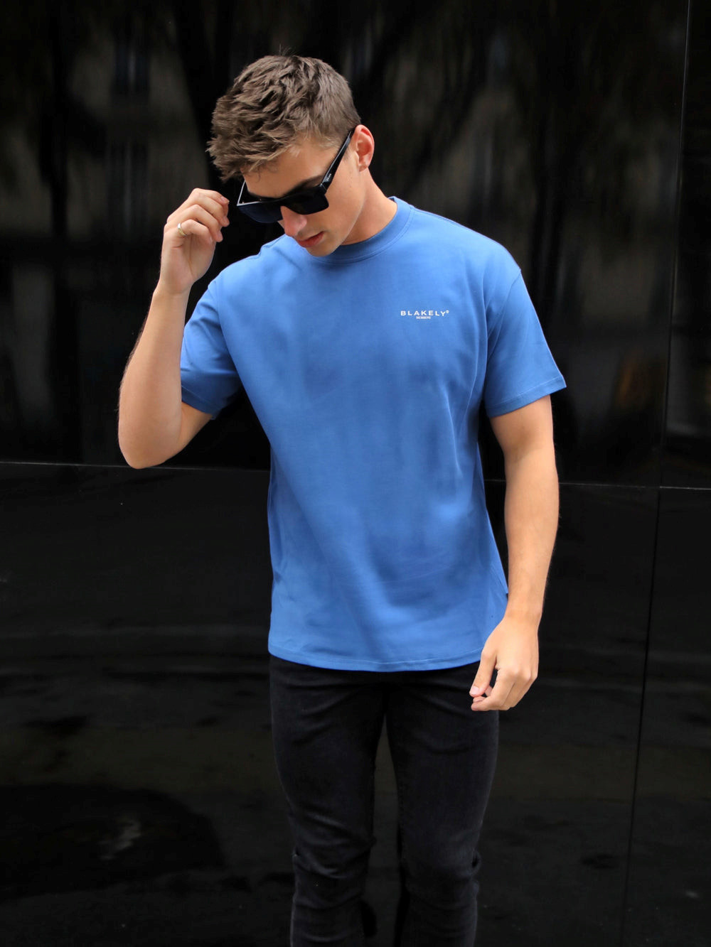 Blakely Members Relaxed T-Shirt Azules | OWUFMN719