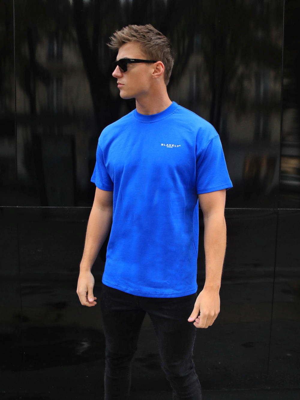 Blakely Members Relaxed T-Shirt Azules | RULZDX574