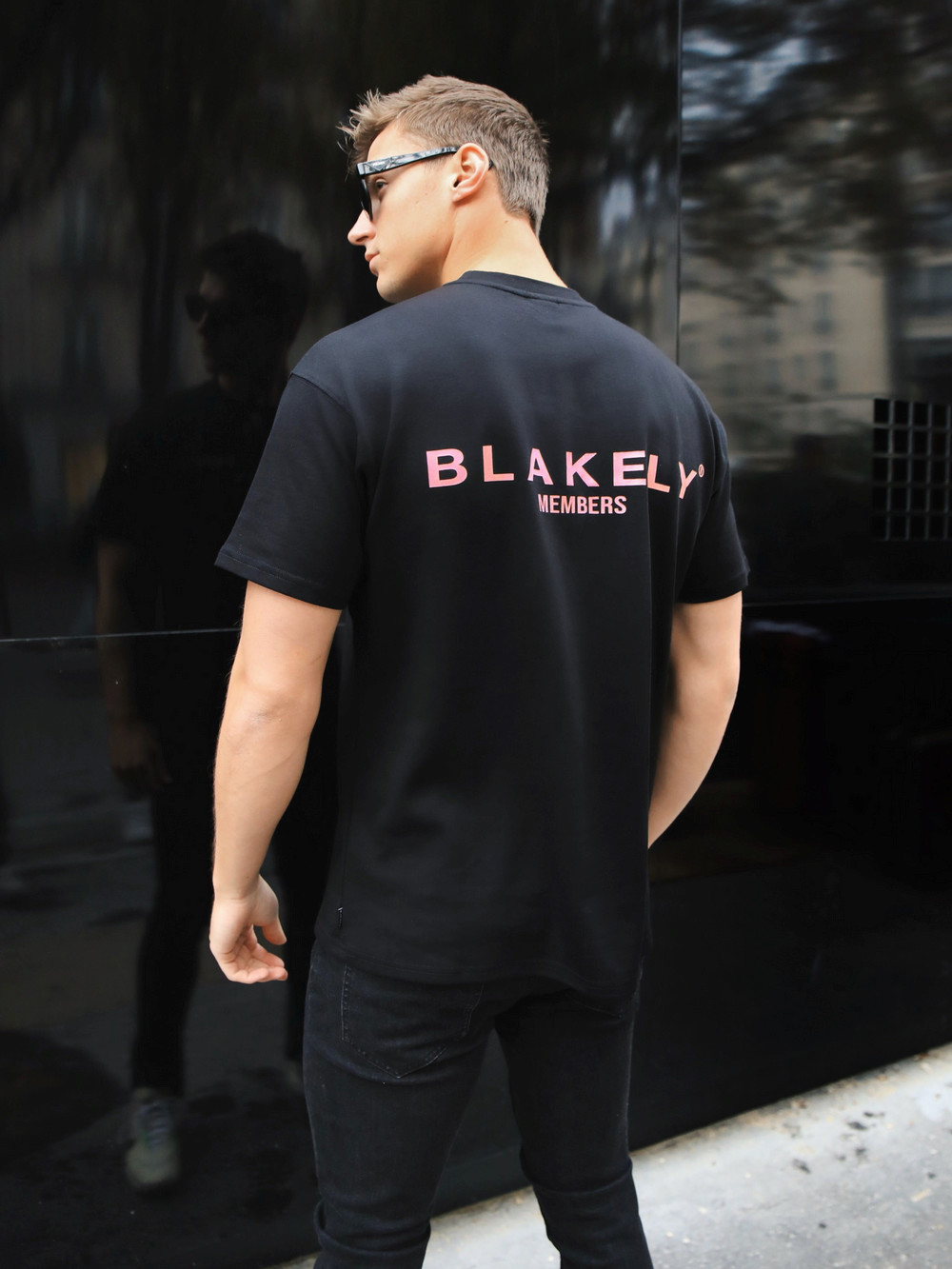 Blakely Members Relaxed T-Shirt Negras Rosas | UQMPSJ841