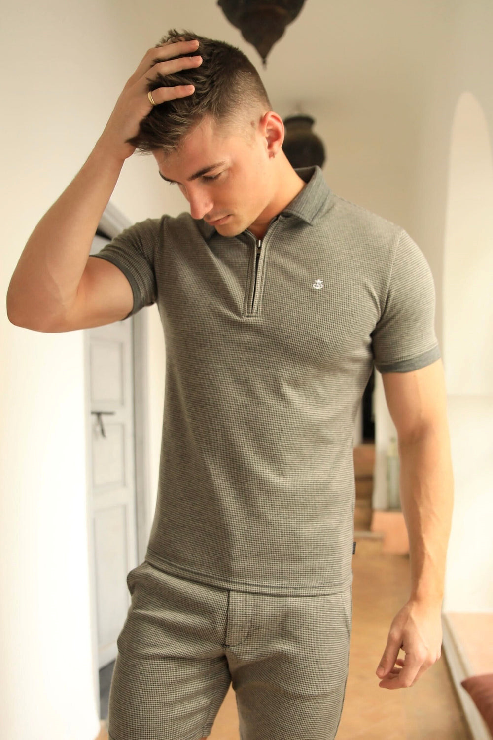 Blakely Midar Check Polo Shirt Doradas | PFLNQG901