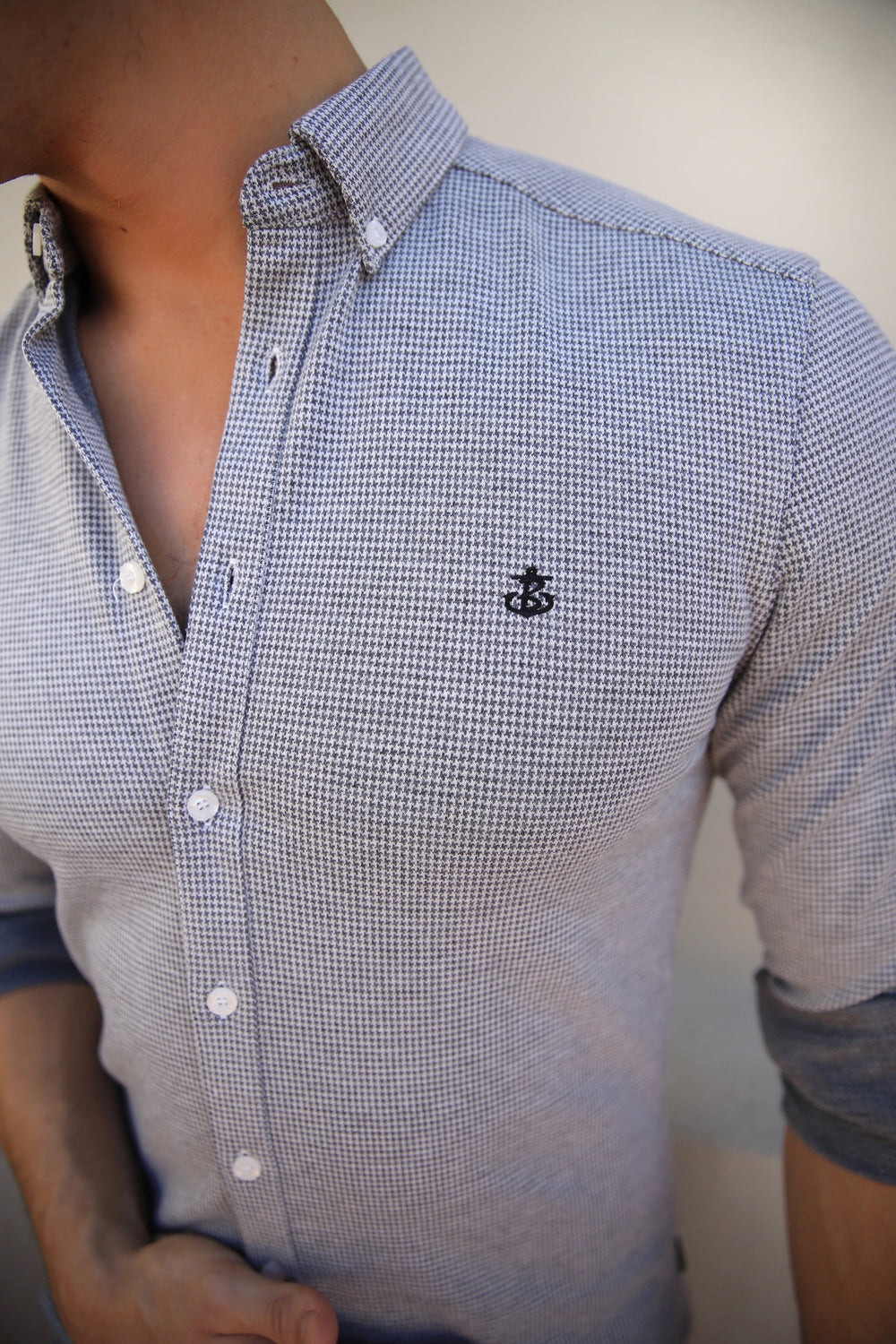 Blakely Midar Check Shirt Gris Claro | GCDBFW534