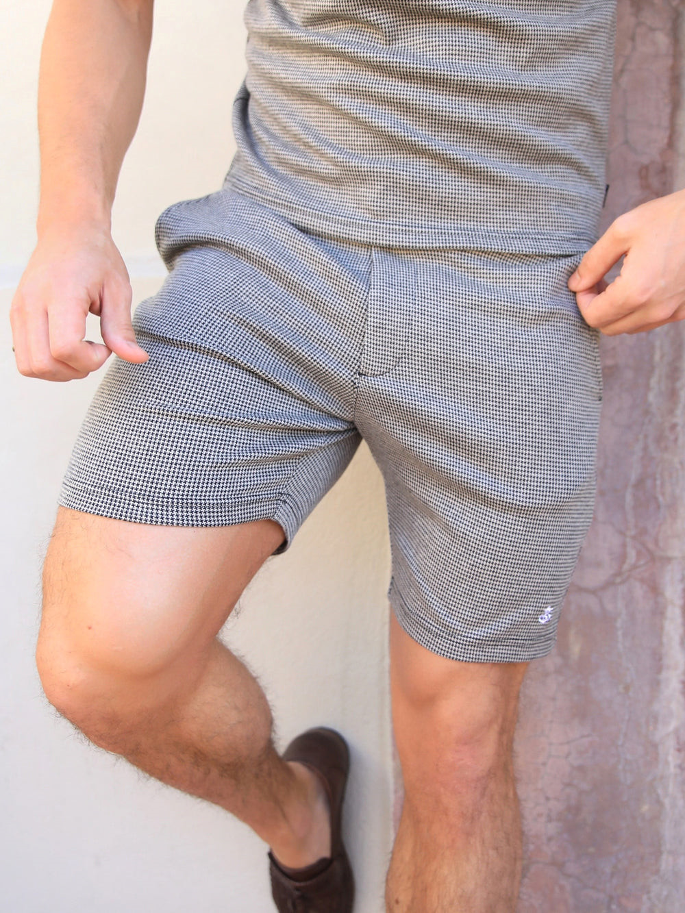 Blakely Midar Check Shorts Doradas | DVTWCQ389
