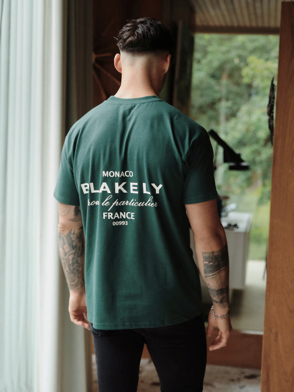 Blakely Monaco Relaxed T-Shirt Verde Oscuro | AKWBTY536