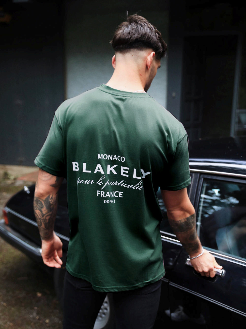 Blakely Monaco Relaxed T-Shirt Verde Oscuro | AKWBTY536