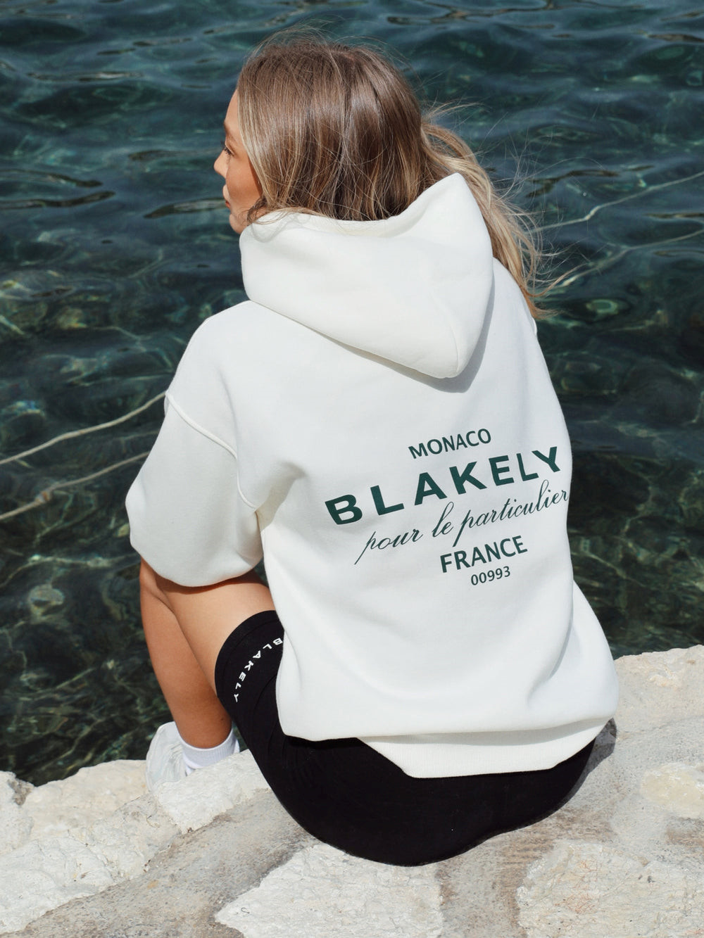 Blakely Monaco Women's Relaxed Hoodie Ivory | VLCMZN320
