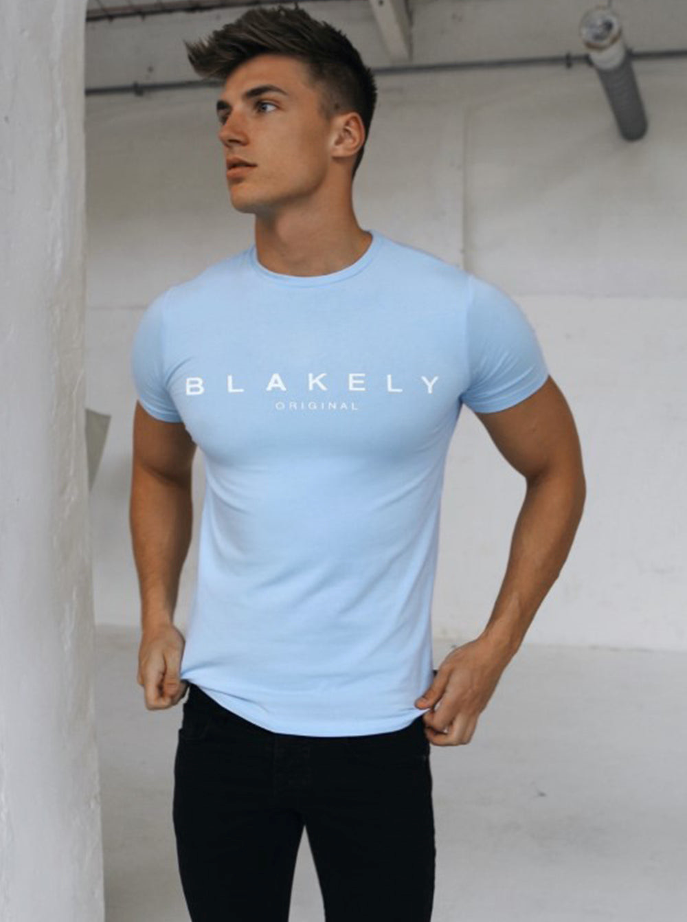 Blakely Ocean T-Shirt Azules Claro | VUIATX065