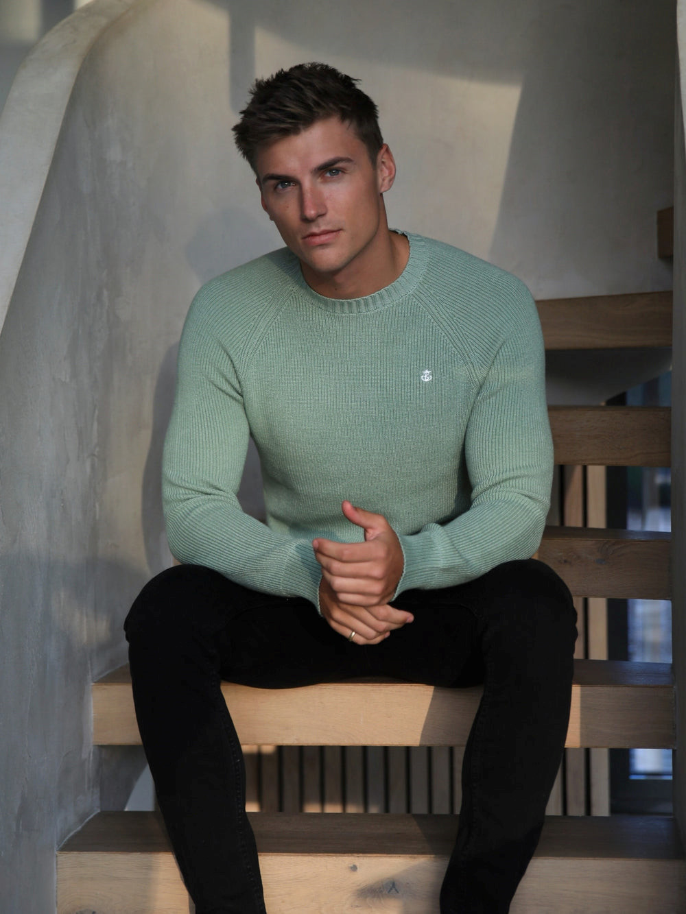 Blakely Olton Knit Jumper Verde | KCVQMN108