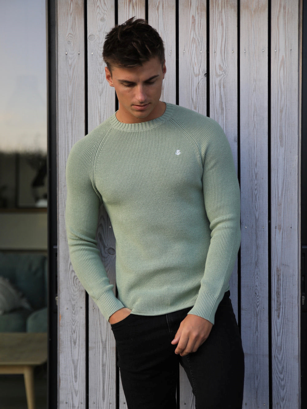 Blakely Olton Knit Jumper Verde | KCVQMN108