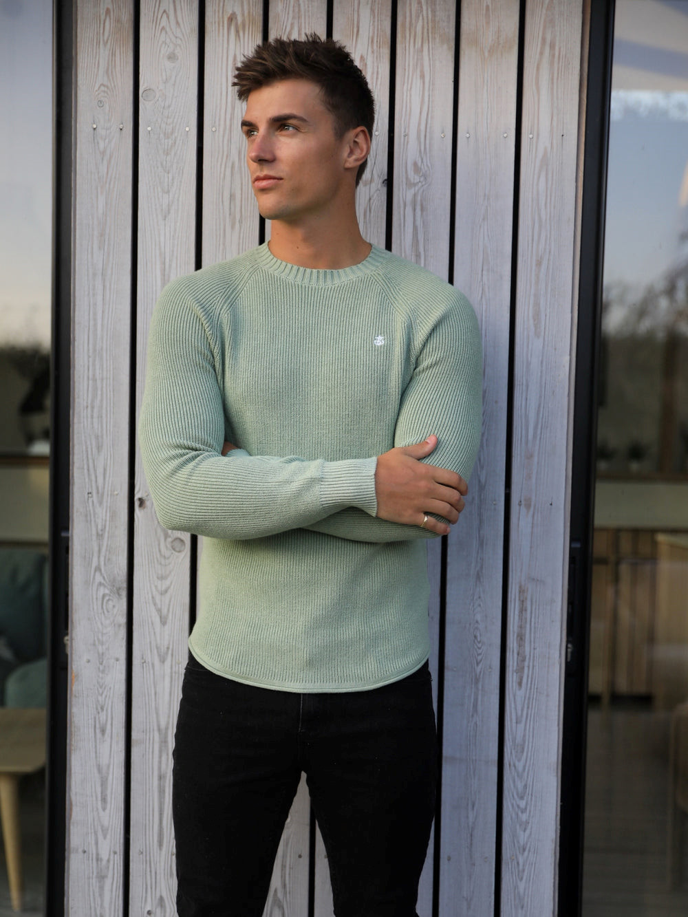Blakely Olton Knit Jumper Verde | KCVQMN108