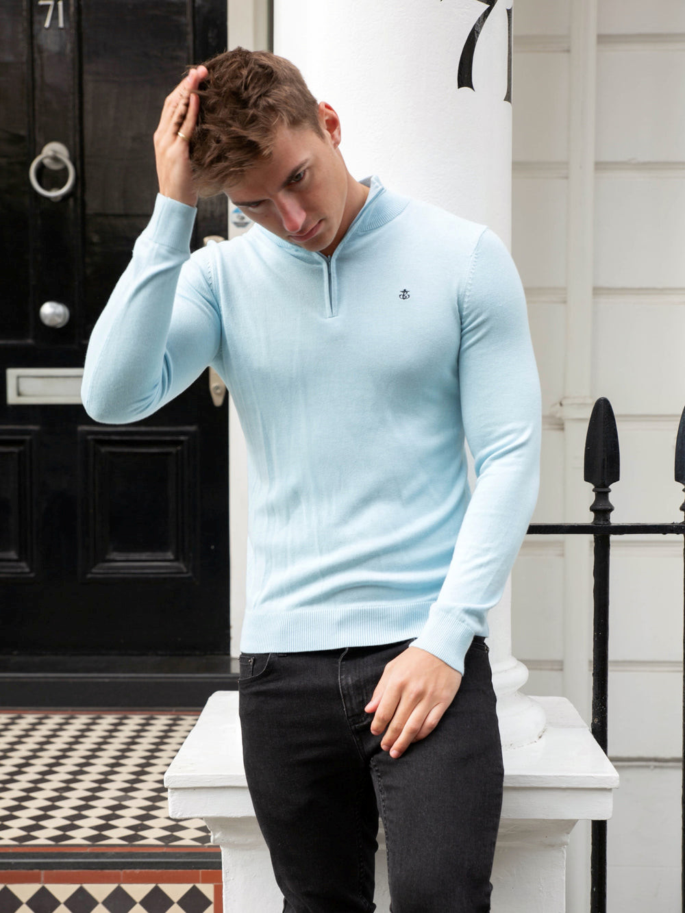 Blakely Oxbridge Jumper Azules Claro | KFUPSN497