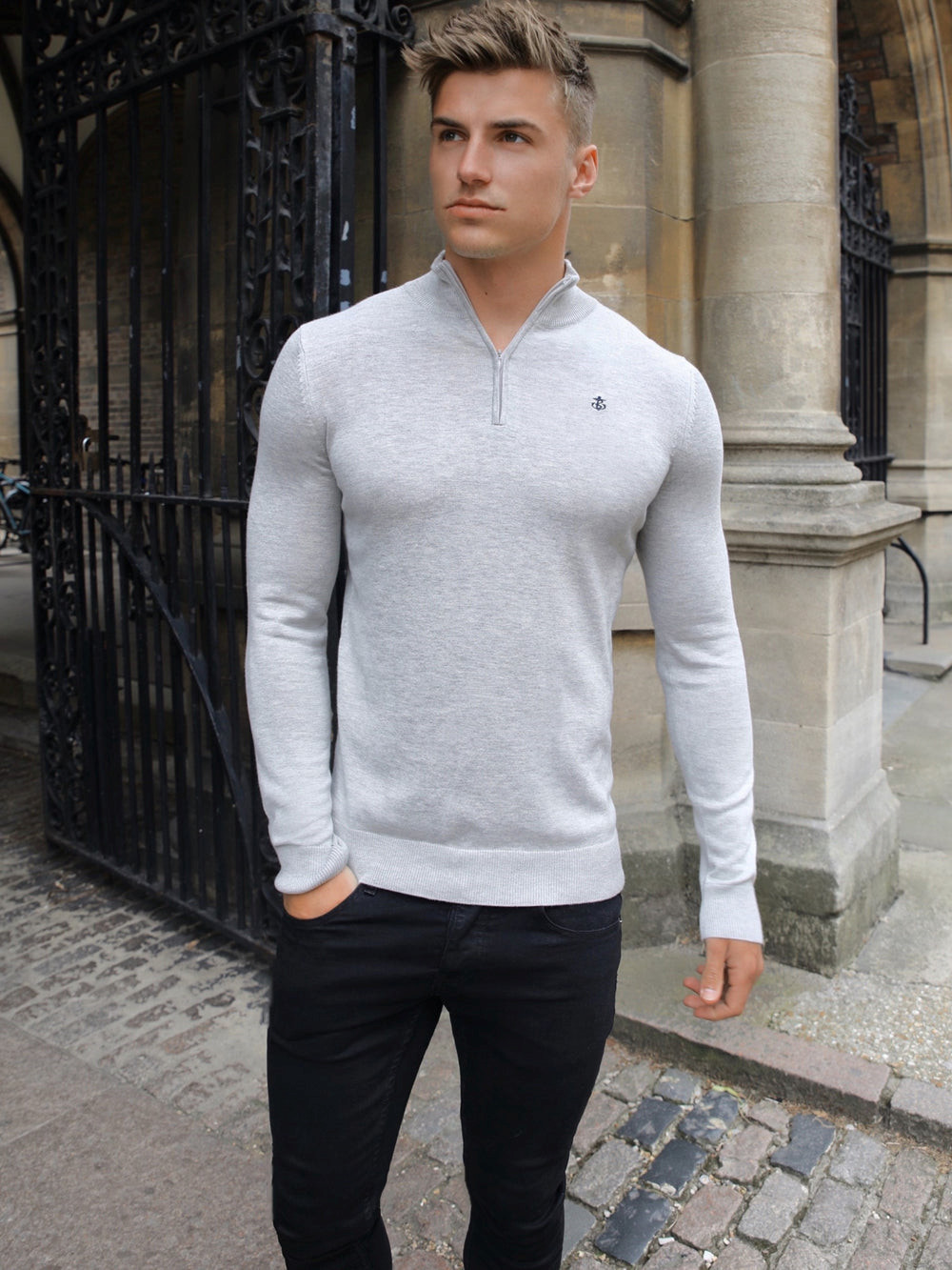 Blakely Oxbridge Jumper Gris | LBYFWQ879