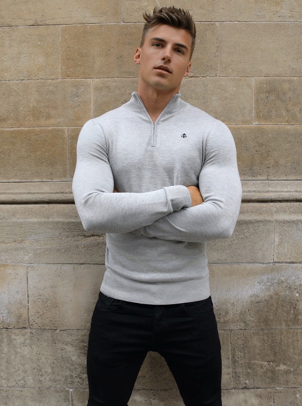 Blakely Oxbridge Jumper Gris | LBYFWQ879