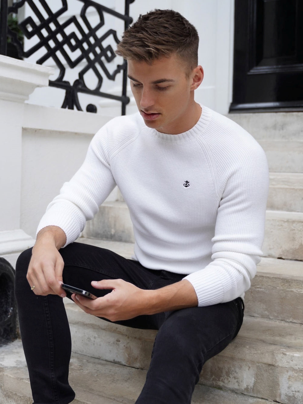 Blakely Oxley Knit Jumper Blancas | LZICUM412