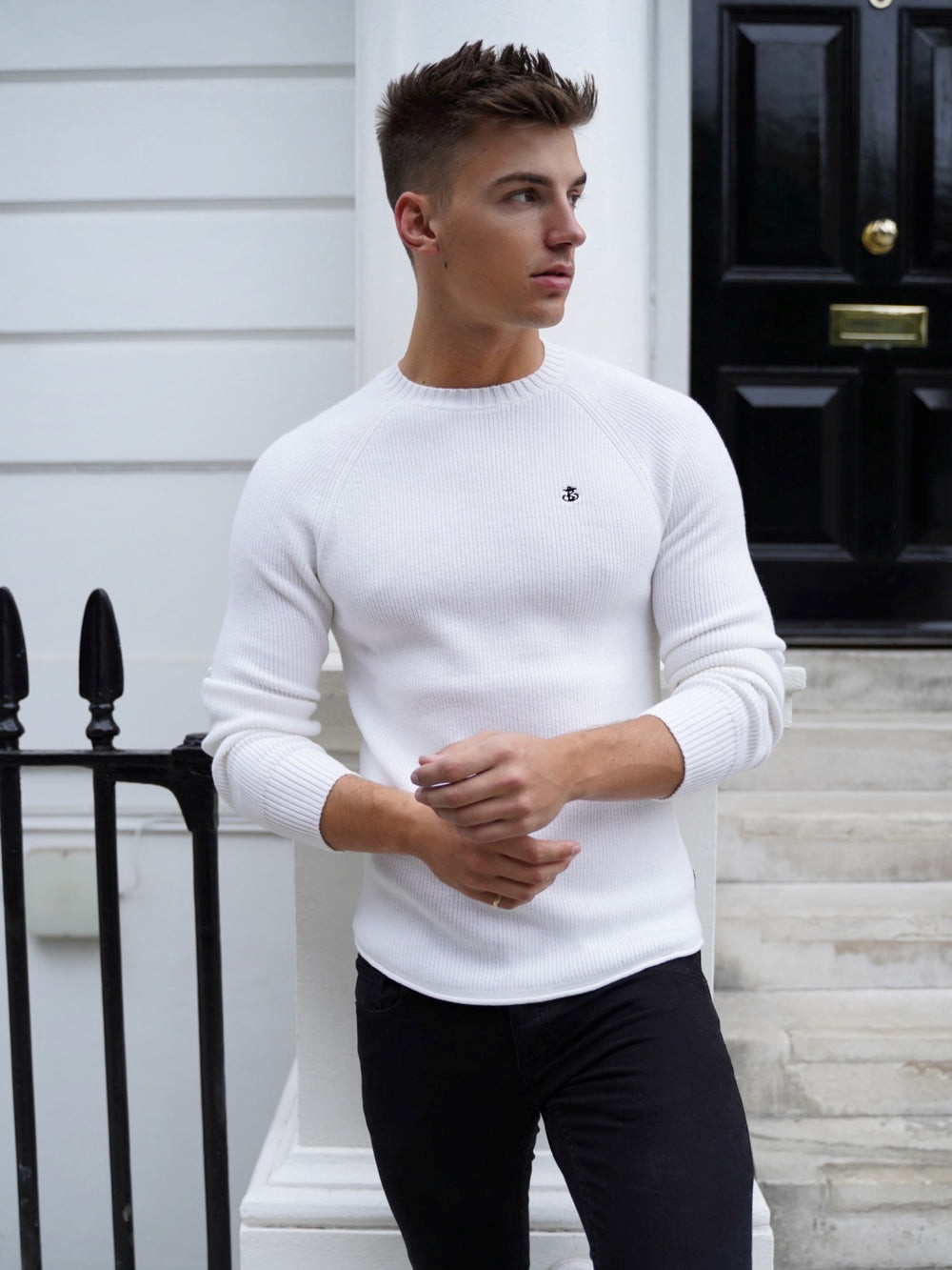 Blakely Oxley Knit Jumper Blancas | LZICUM412
