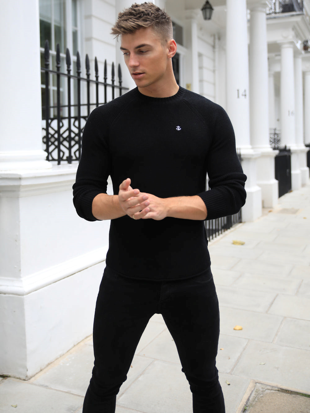 Blakely Oxley Knit Jumper Negras | ZQJREF345