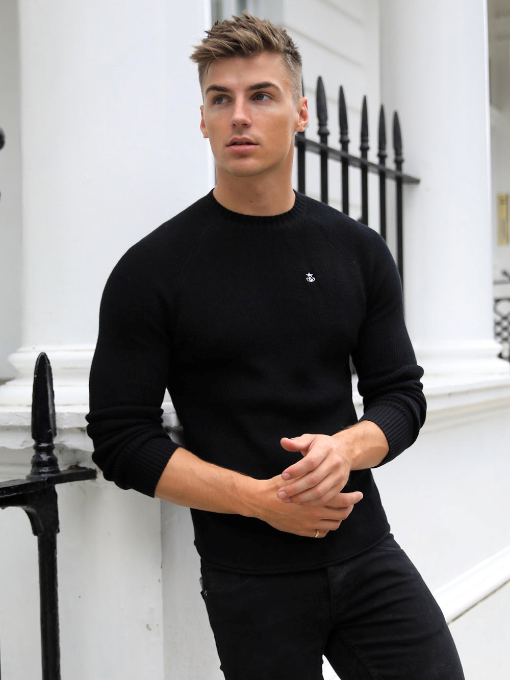 Blakely Oxley Knit Jumper Negras | ZQJREF345