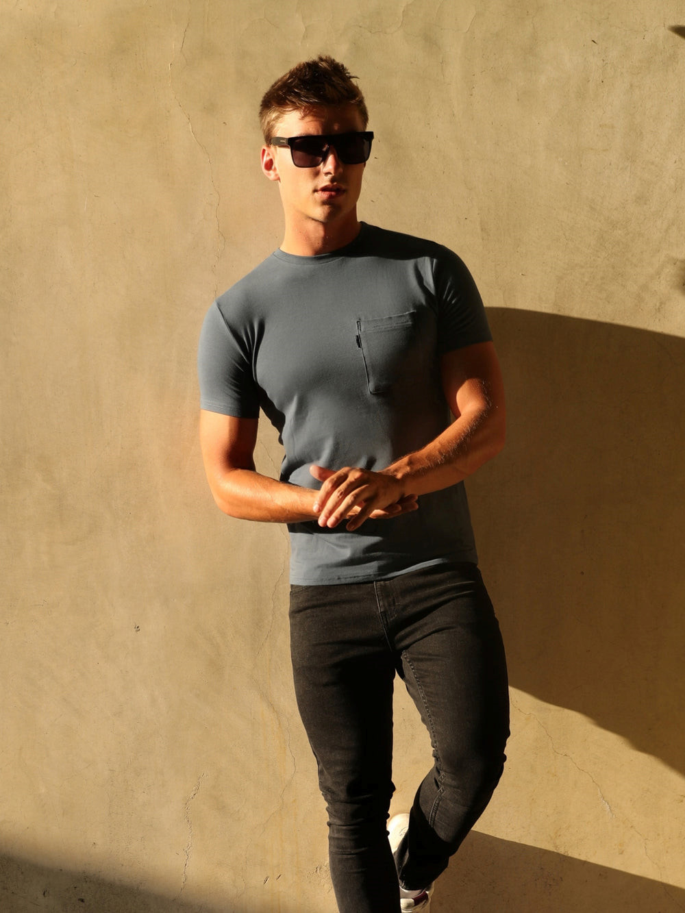 Blakely Pocket T-Shirt Azules | OGPHLR389