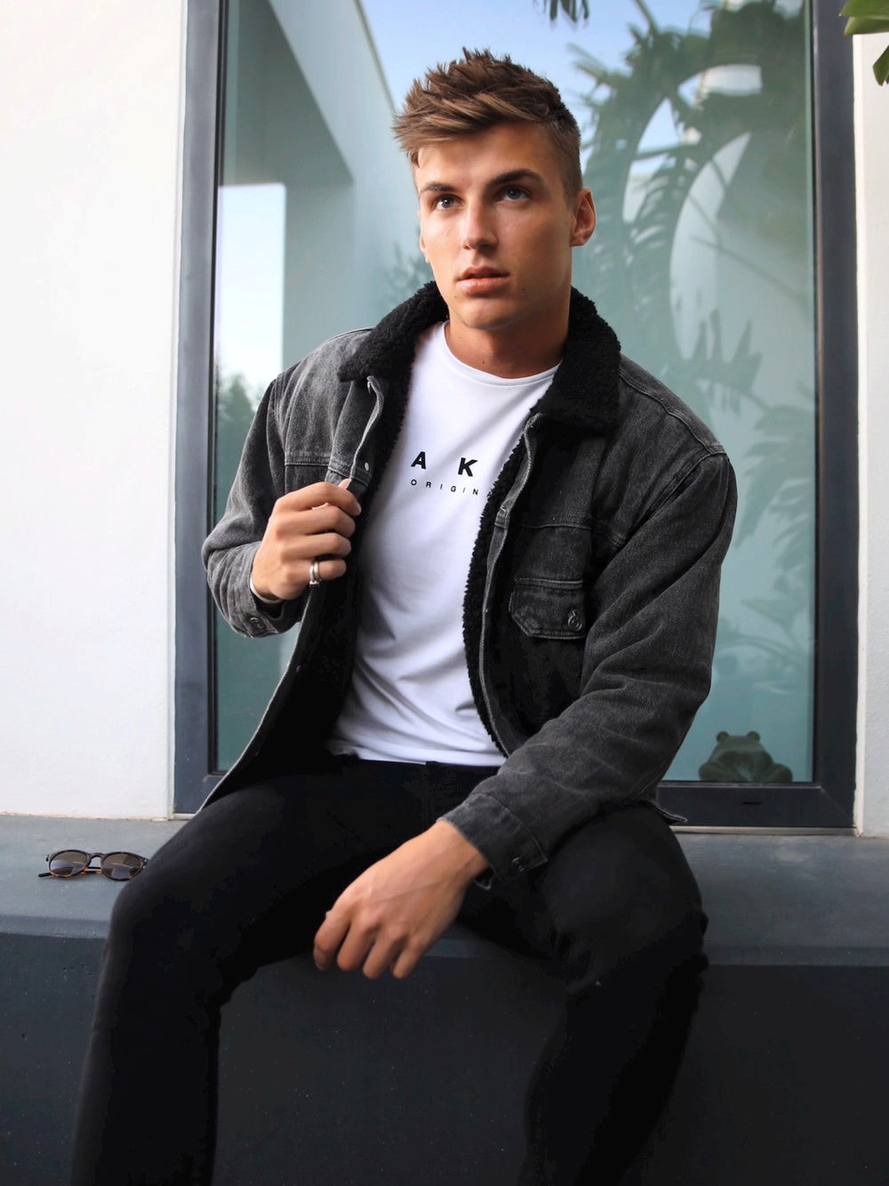 Blakely Rapha Denim Jacket Charcoal | JEHIAQ058