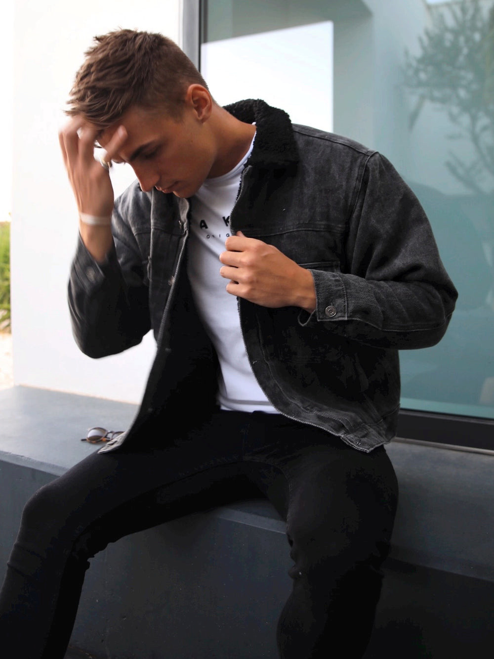 Blakely Rapha Denim Jacket Charcoal | JEHIAQ058