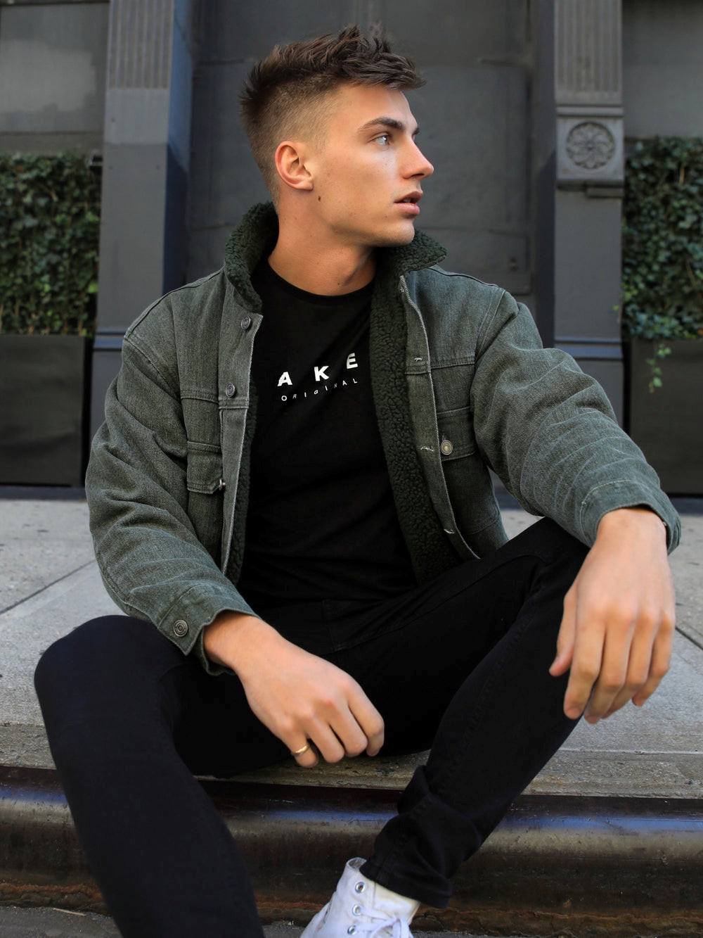 Blakely Rapha Denim Jacket Verde | JNDPLZ497