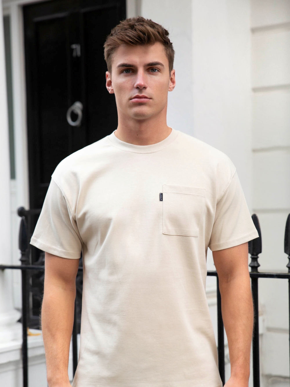 Blakely Relaxed Pocket T-Shirt Bone | CLSIHM037
