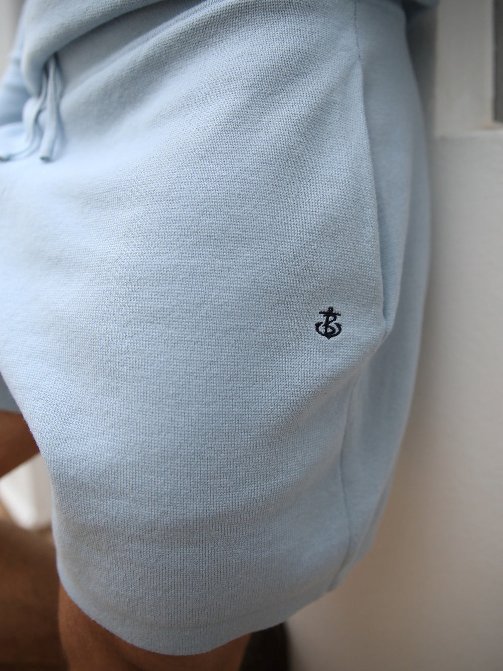 Blakely Riad Knitted Shorts Azules Claro | EZXLPS896