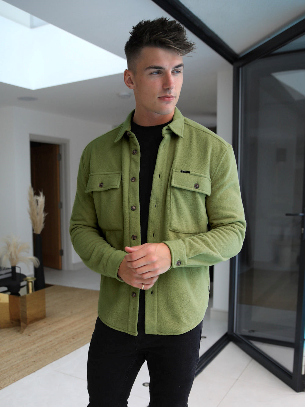 Blakely Richmond Oversized Shirt Verde | RKYAJU723
