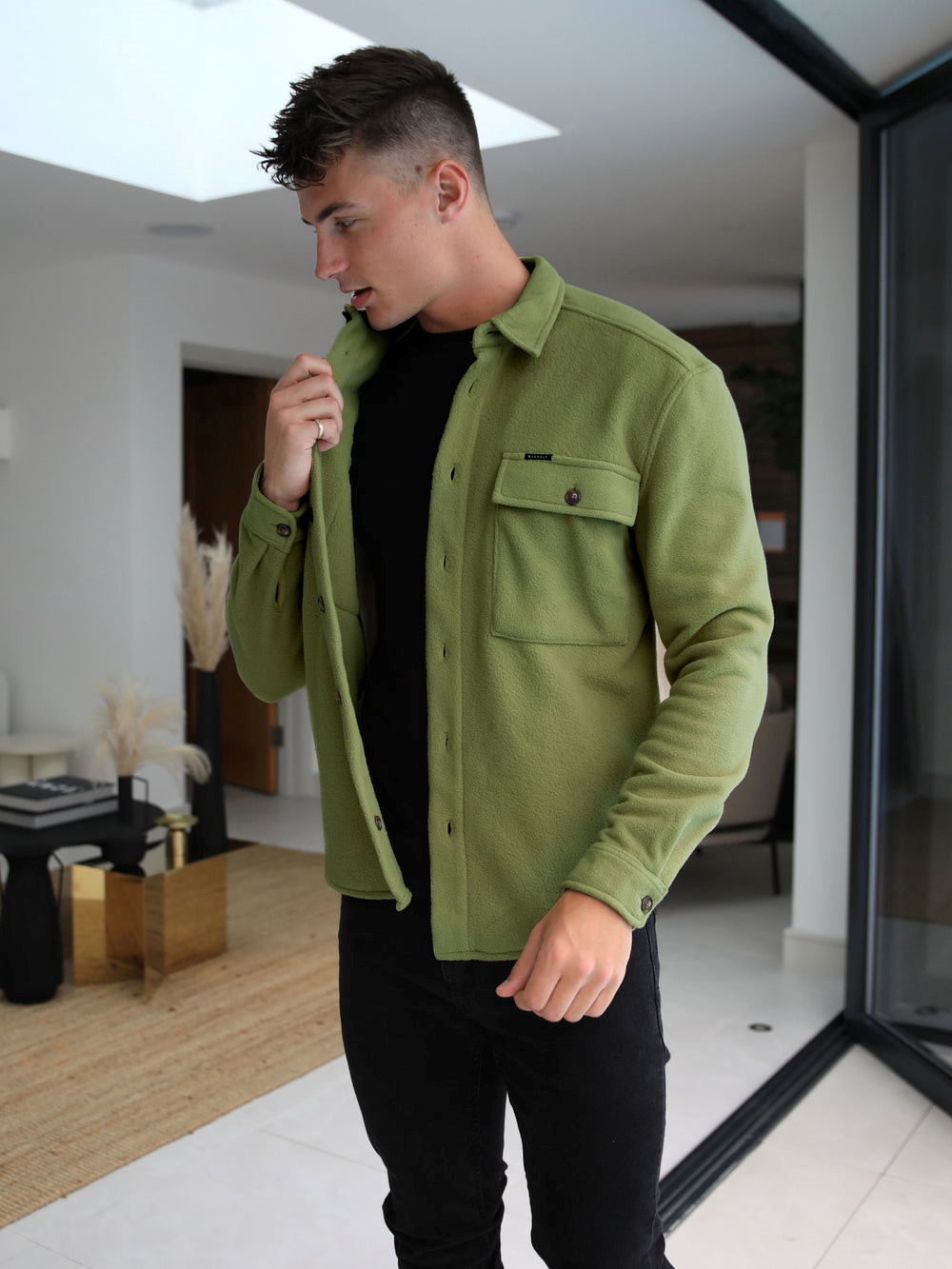 Blakely Richmond Oversized Shirt Verde | RKYAJU723