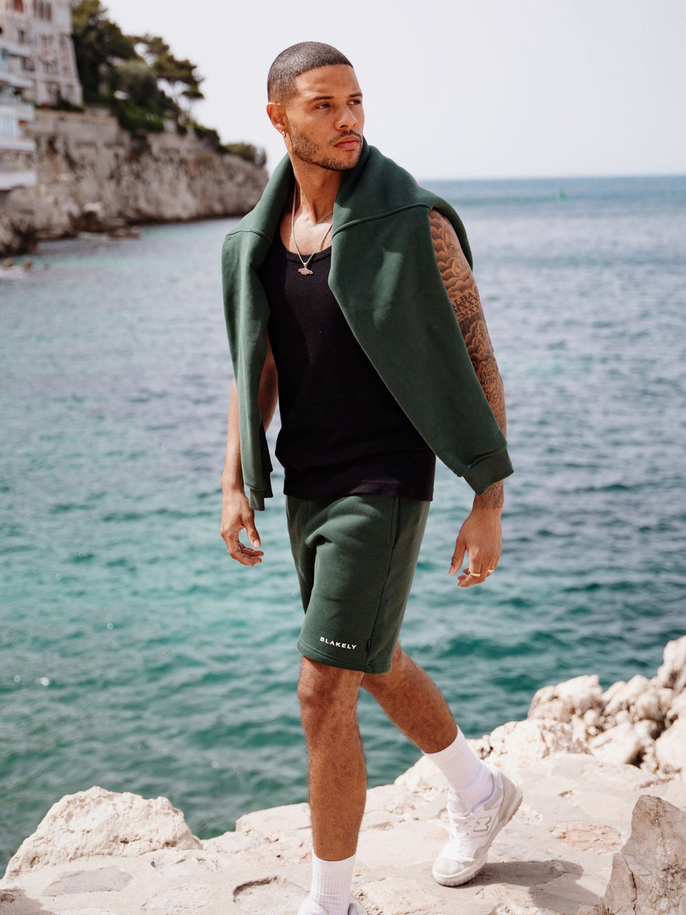 Blakely Riviera Initial Jumper Verde Oscuro | DNRCBI263