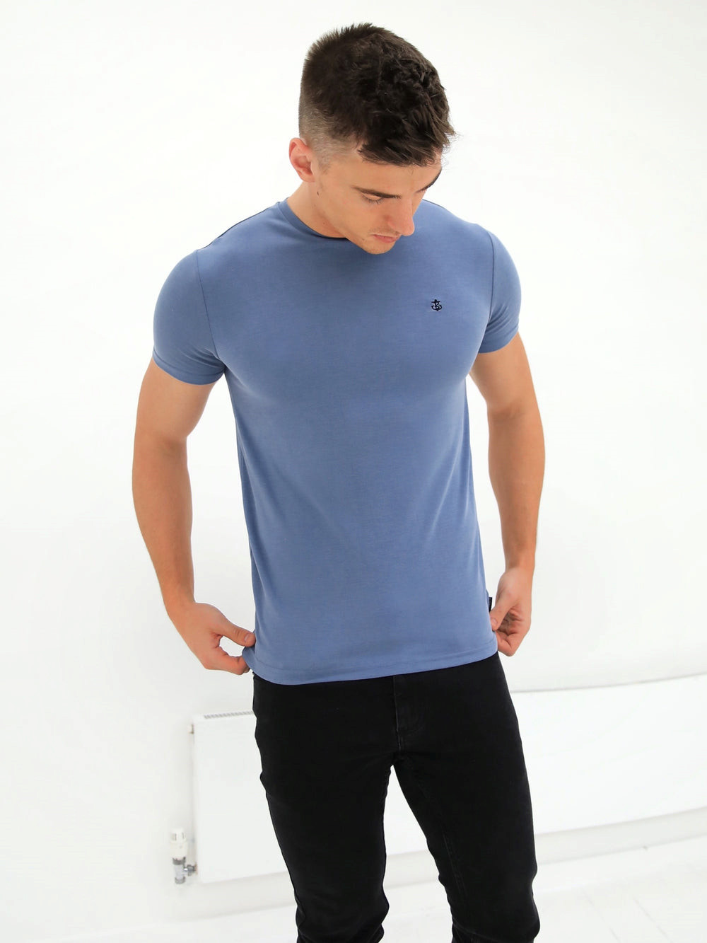 Blakely Rowan Brushed Soft T-Shirt Azules | YZMSRW019