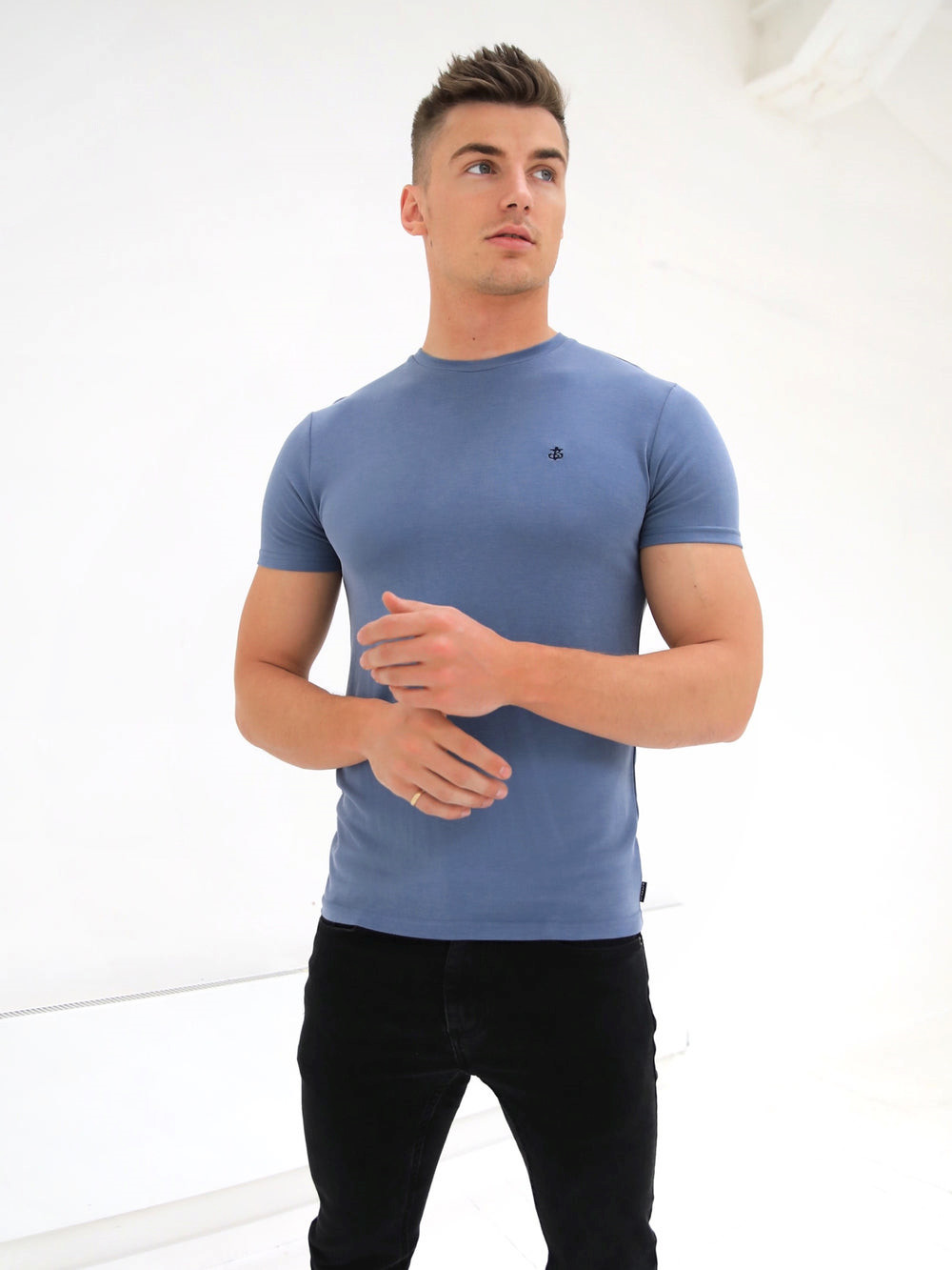 Blakely Rowan Brushed Soft T-Shirt Azules | YZMSRW019