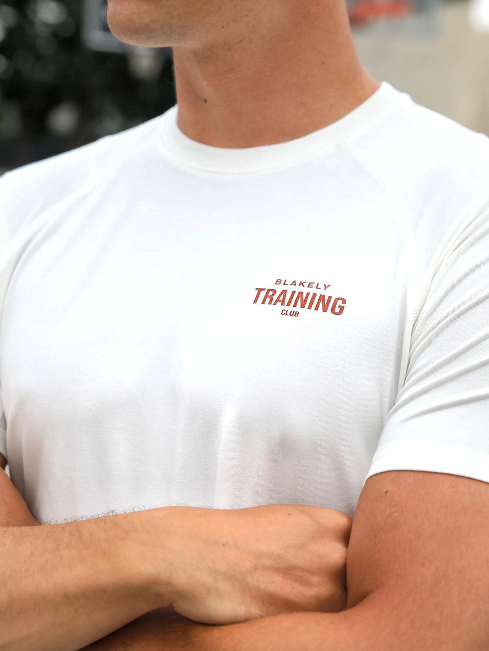 Blakely Slim Training T-Shirt Blancas | BWMIJP518