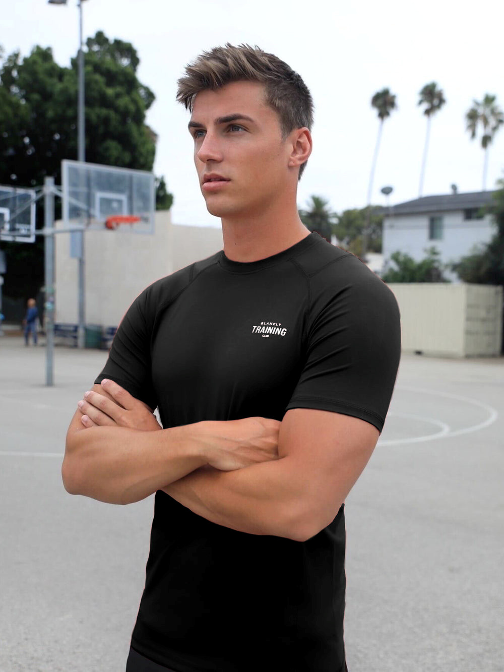 Blakely Slim Training T-Shirt Negras | NQFSMD910