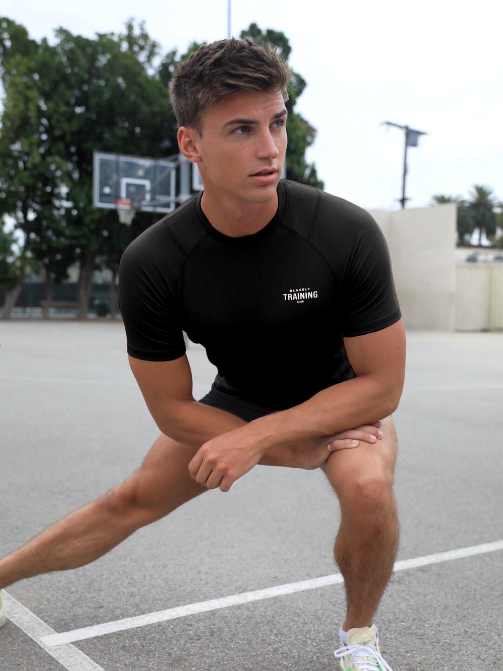 Blakely Slim Training T-Shirt Negras | NQFSMD910