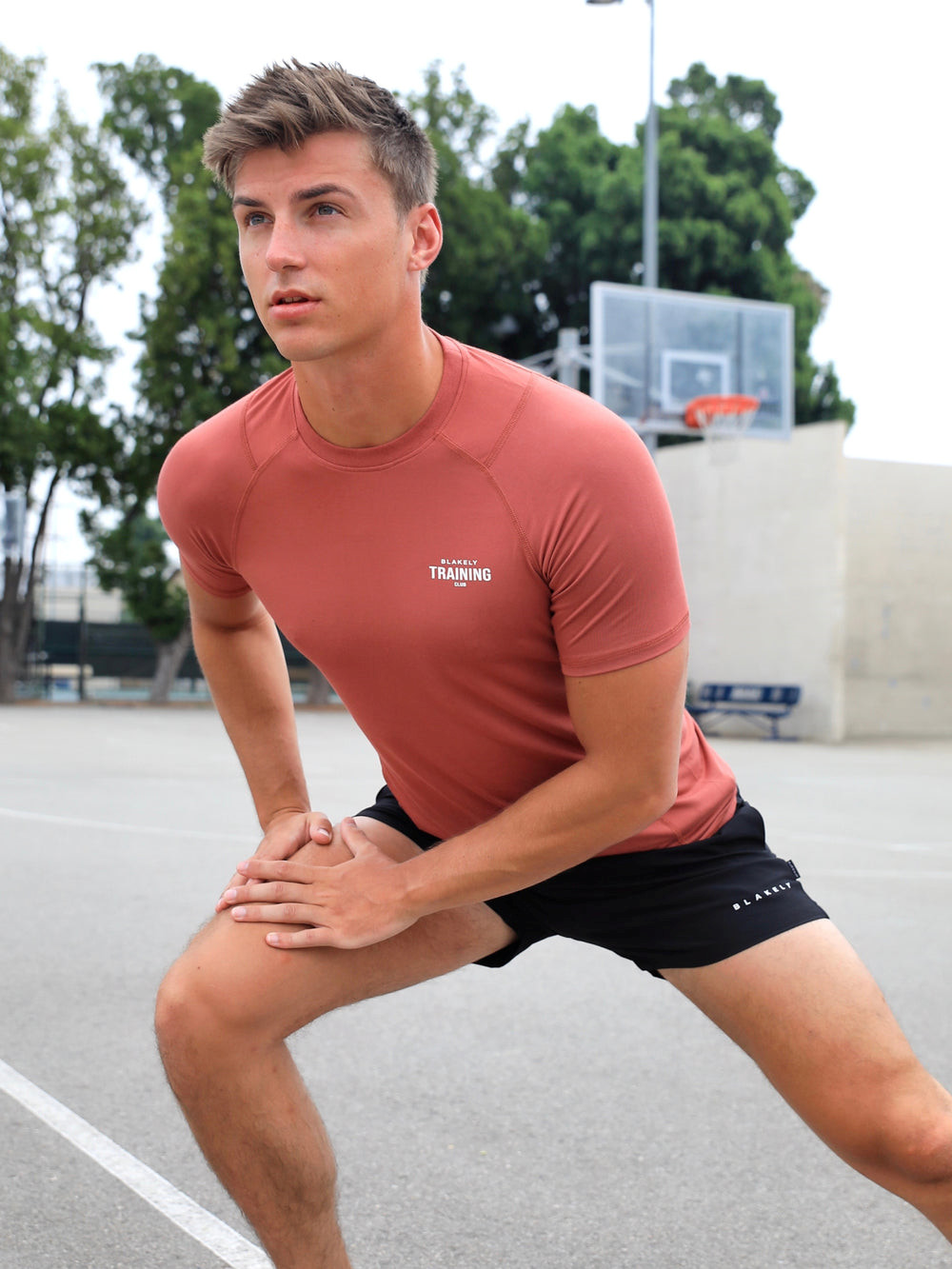 Blakely Slim Training T-Shirt Rojas | UTGCDJ632