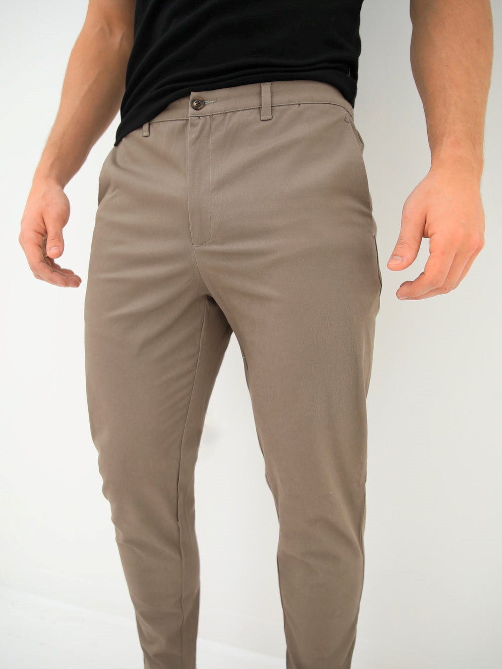 Blakely Sloane Stretch Fit Chinos Marrones Claro | EIPCUO580