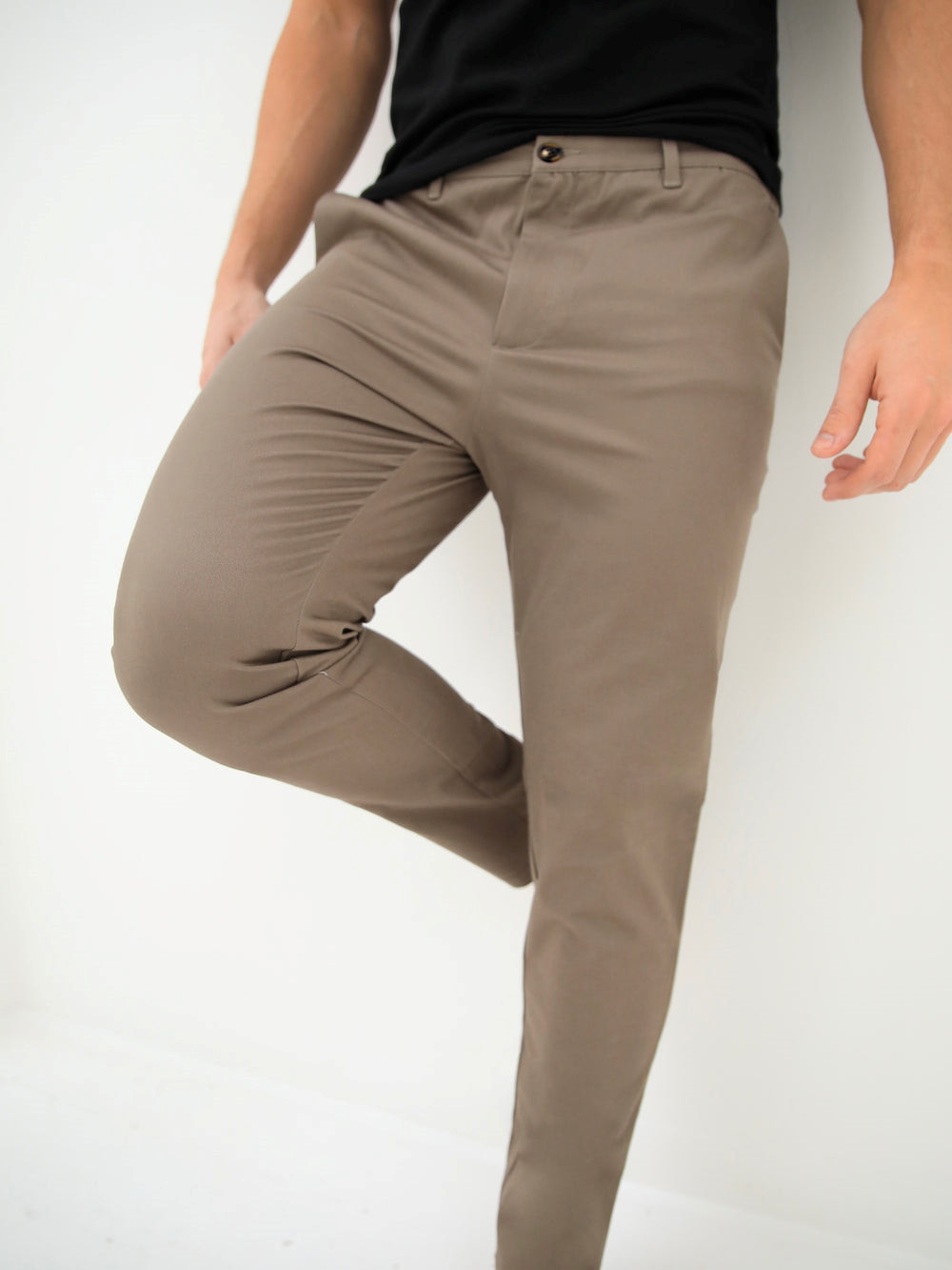 Blakely Sloane Stretch Fit Chinos Marrones Claro | EIPCUO580