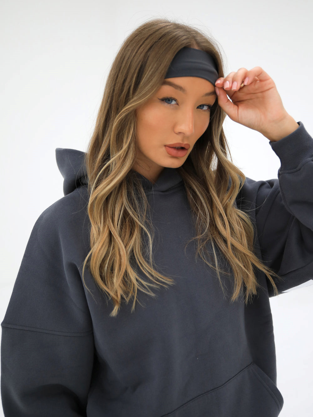 Blakely Soft Headband Charcoal | JTHIKA460
