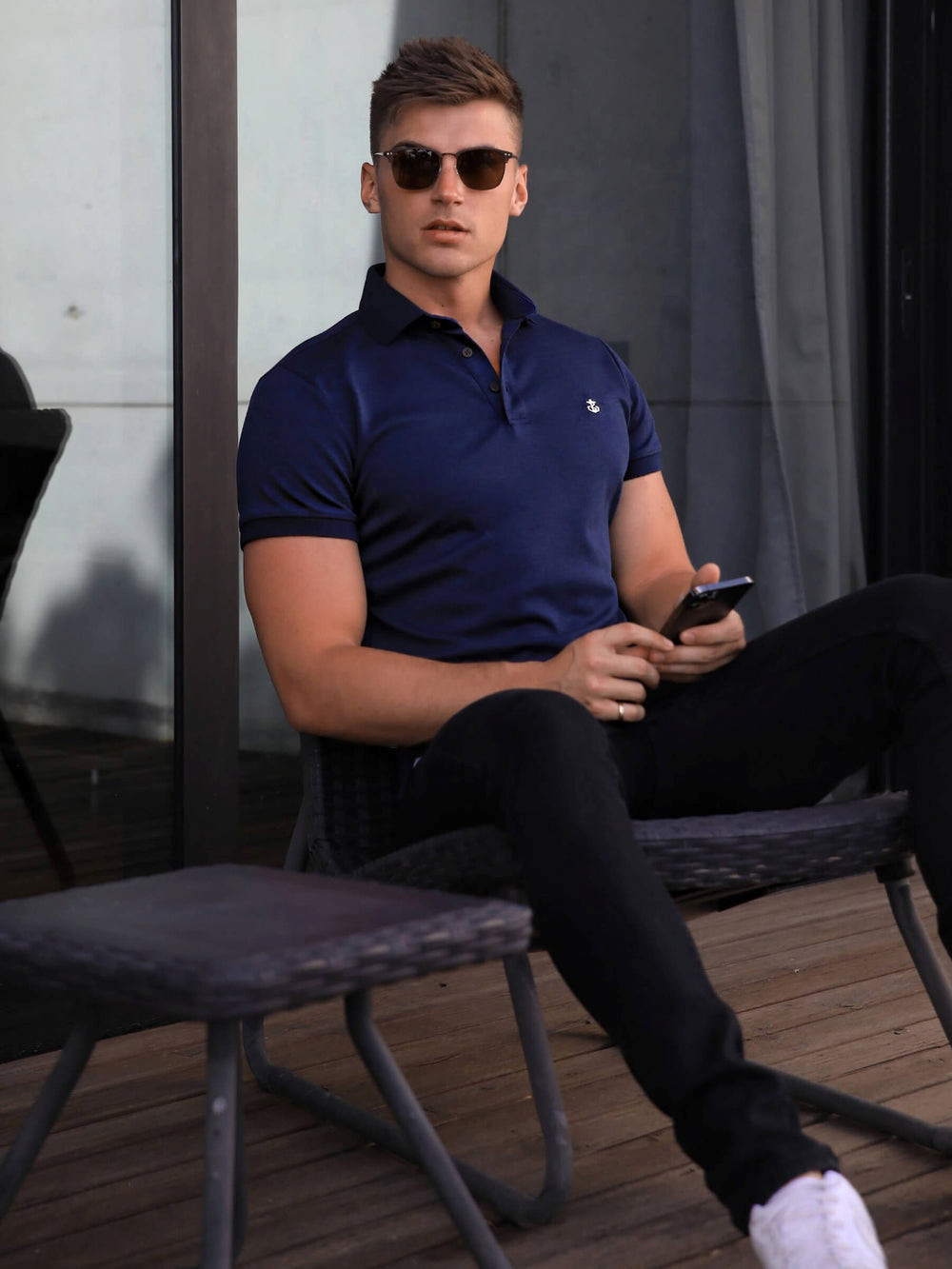 Blakely Sorrento Polo Azul Marino | VPNMXR734