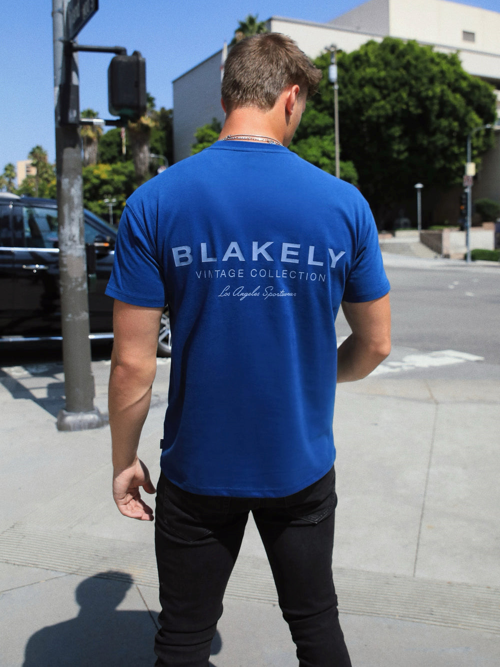 Blakely Sports Club Relaxed T-Shirt Azules | LWGRTI815