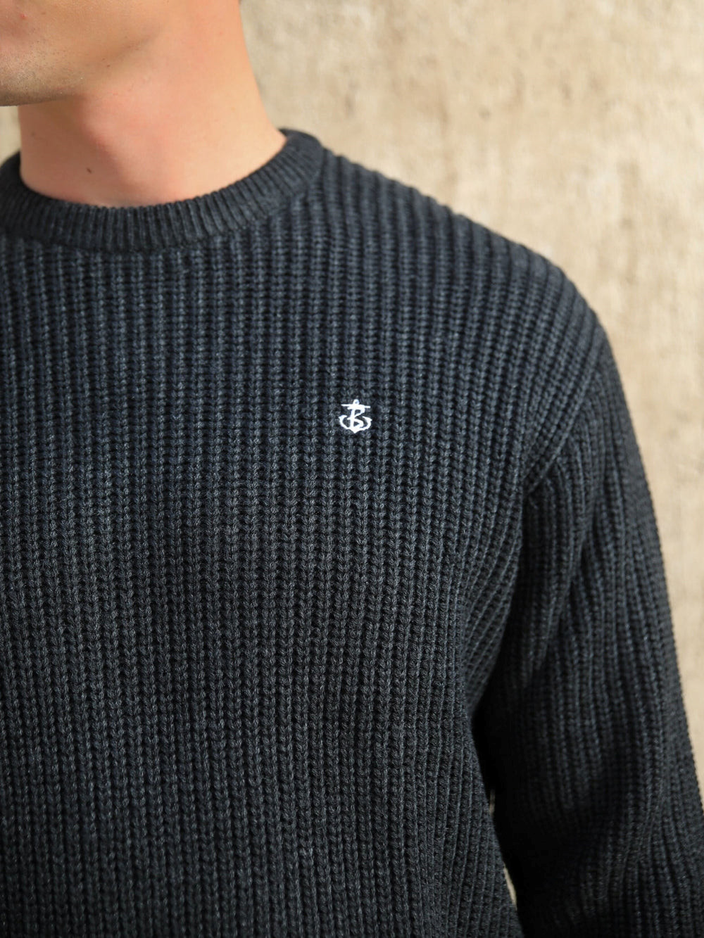 Blakely Stanton Knit Jumper Charcoal | BKUEDF964